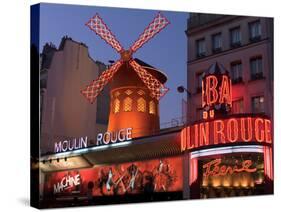 2010 Moulin Rouge night fall-null-Stretched Canvas