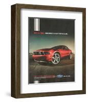 2010 Mustang - Defies Time-null-Framed Art Print