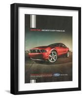 2010 Mustang - Defies Time-null-Framed Art Print