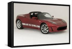 2010 Tesla Roadster-null-Framed Stretched Canvas