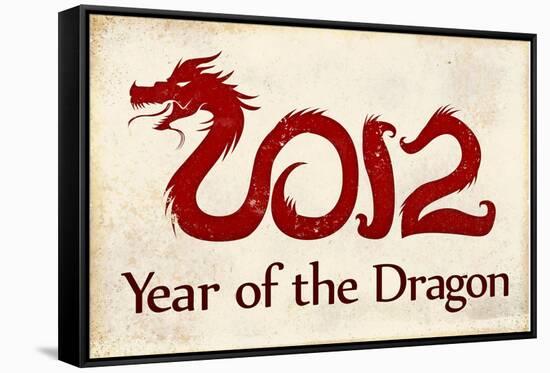 2012 Year of the Dragon Poster-null-Framed Stretched Canvas