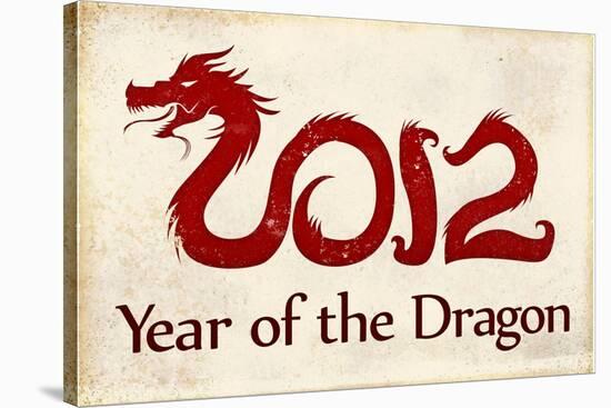 2012 Year of the Dragon Poster-null-Stretched Canvas