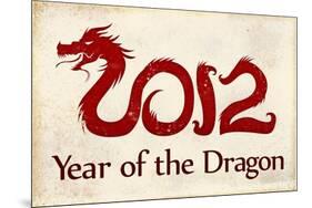 2012 Year of the Dragon Poster-null-Mounted Poster