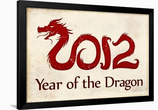 2012 Year of the Dragon Poster-null-Framed Poster