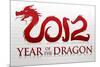 2012 Year of the Dragon Silver Poster-null-Mounted Poster