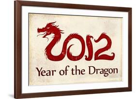2012 Year of the Dragon-null-Framed Art Print