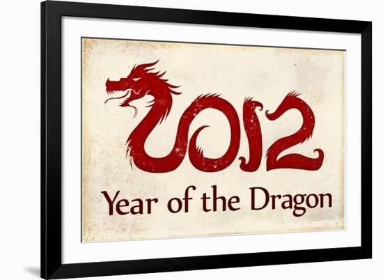 2012 Year of the Dragon-null-Framed Art Print