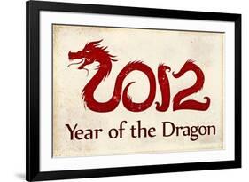 2012 Year of the Dragon-null-Framed Art Print