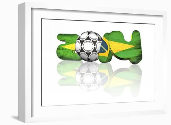 2014 Brazil-talitha-Framed Art Print