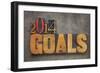 2014 Goals - New Year Resolution-PixelsAway-Framed Art Print