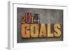 2014 Goals - New Year Resolution-PixelsAway-Framed Art Print