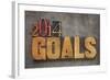 2014 Goals - New Year Resolution-PixelsAway-Framed Art Print