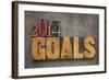 2014 Goals - New Year Resolution-PixelsAway-Framed Art Print