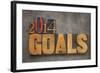 2014 Goals - New Year Resolution-PixelsAway-Framed Art Print