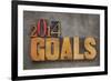 2014 Goals - New Year Resolution-PixelsAway-Framed Art Print