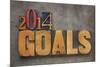 2014 Goals - New Year Resolution-PixelsAway-Mounted Art Print