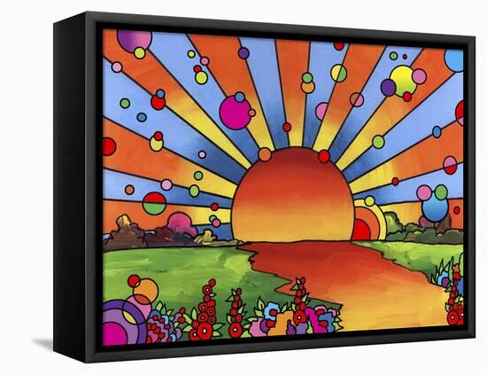 2014 Sunset-Howie Green-Framed Stretched Canvas