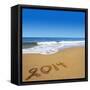 2014 Written On Sandy Beach-viperagp-Framed Stretched Canvas