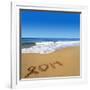 2014 Written On Sandy Beach-viperagp-Framed Art Print