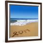 2014 Written On Sandy Beach-viperagp-Framed Art Print