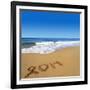 2014 Written On Sandy Beach-viperagp-Framed Art Print