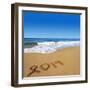 2014 Written On Sandy Beach-viperagp-Framed Art Print