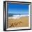 2014 Written On Sandy Beach-viperagp-Framed Art Print