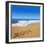 2014 Written On Sandy Beach-viperagp-Framed Art Print