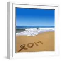 2014 Written On Sandy Beach-viperagp-Framed Art Print