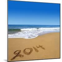 2014 Written On Sandy Beach-viperagp-Mounted Art Print