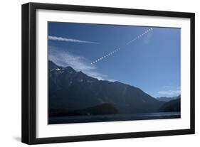 2017 Partial Solar Eclipse, Composite Image-null-Framed Photographic Print