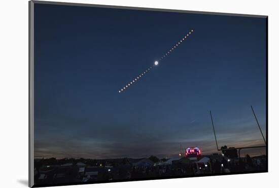2017 Total Solar Eclipse, Composite Image-null-Mounted Photographic Print