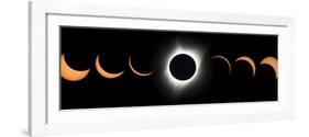 2017 Total Solar Eclipse, Composite Image-null-Framed Photographic Print