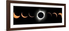 2017 Total Solar Eclipse, Composite Image-null-Framed Photographic Print