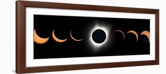 2017 Total Solar Eclipse, Composite Image-null-Framed Photographic Print