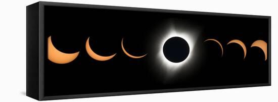 2017 Total Solar Eclipse, Composite Image-null-Framed Stretched Canvas