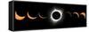 2017 Total Solar Eclipse, Composite Image-null-Framed Stretched Canvas