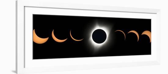 2017 Total Solar Eclipse, Composite Image-null-Framed Photographic Print