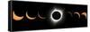 2017 Total Solar Eclipse, Composite Image-null-Framed Stretched Canvas