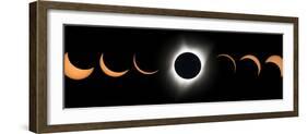 2017 Total Solar Eclipse, Composite Image-null-Framed Photographic Print