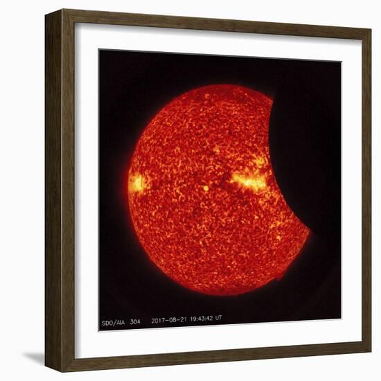 2017 Total Solar Eclipse, Sdo Image-null-Framed Photographic Print