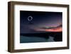 2018 total solar eclipse in Madras, Oregon over the Palisades State Park in path of totality-David Chang-Framed Photographic Print