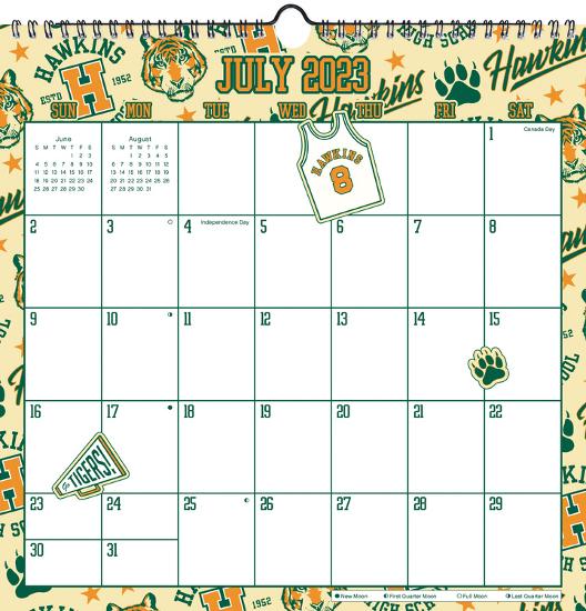 '2023-2024 Netflix Stranger Things Academic Spiral Wall Calendar (July '2023-2024 Netflix Stranger Things Academic Spiral Wall Calendar (July