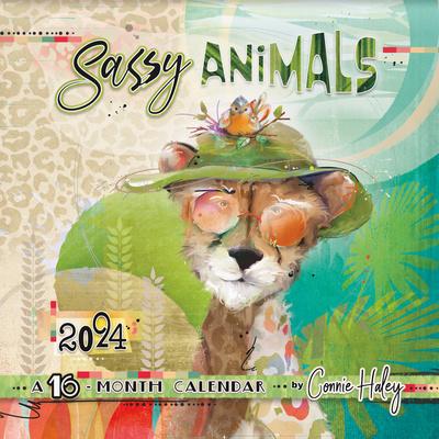 '2024 Sassy Animals by Connie Haley Wall Calendar' Wall Calendar