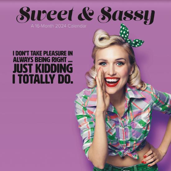 '2024 Sweet & Sassy Wall Calendar' Wall Calendar | AllPosters.com '2024 Sweet & Sassy Wall Calendar' Wall Calendar | AllPosters.com
