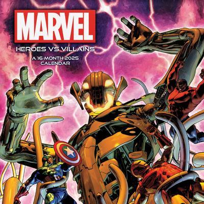 '2025 Marvel Heroes vs. Villains Wall Calendar' Wall Calendar