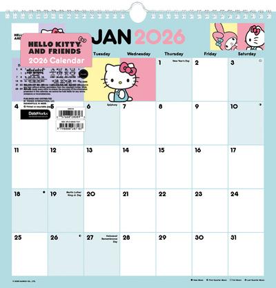2026 Hello Kitty Friends Spiral Wall Calendar Spiral Wall Calendars 2026 Hello Kitty Friends Spiral Wall Calendar U L Fai44i0 