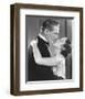 20ies Film Couple Embracing-null-Framed Premium Giclee Print