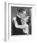 20ies Film Couple Embracing-null-Framed Art Print