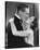 20ies Film Couple Embracing-null-Stretched Canvas